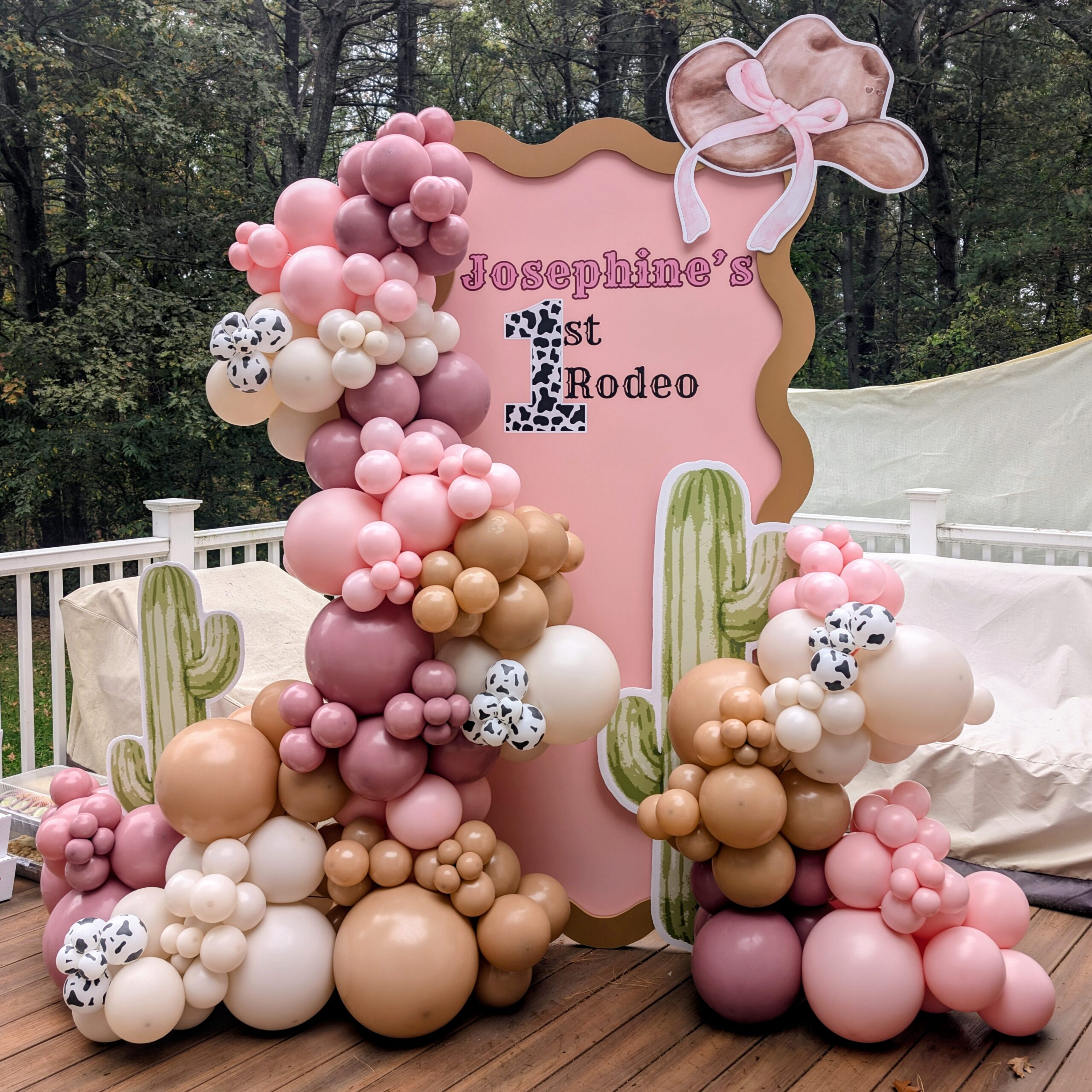 First birthday party, cow girl theme.